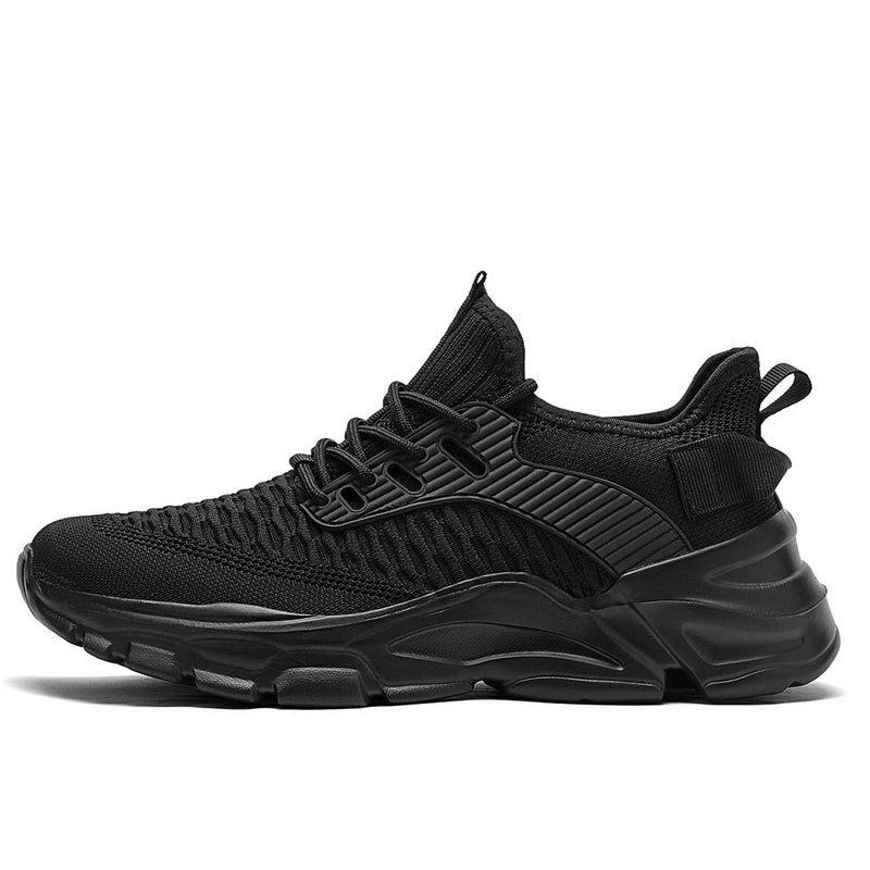 Kapsen Men's Slip on Walking Shoes Tennis Running Sneakers Lightweight Breathable Casual Soft Sole Comfort Work Gym Trainers Black - Image 2