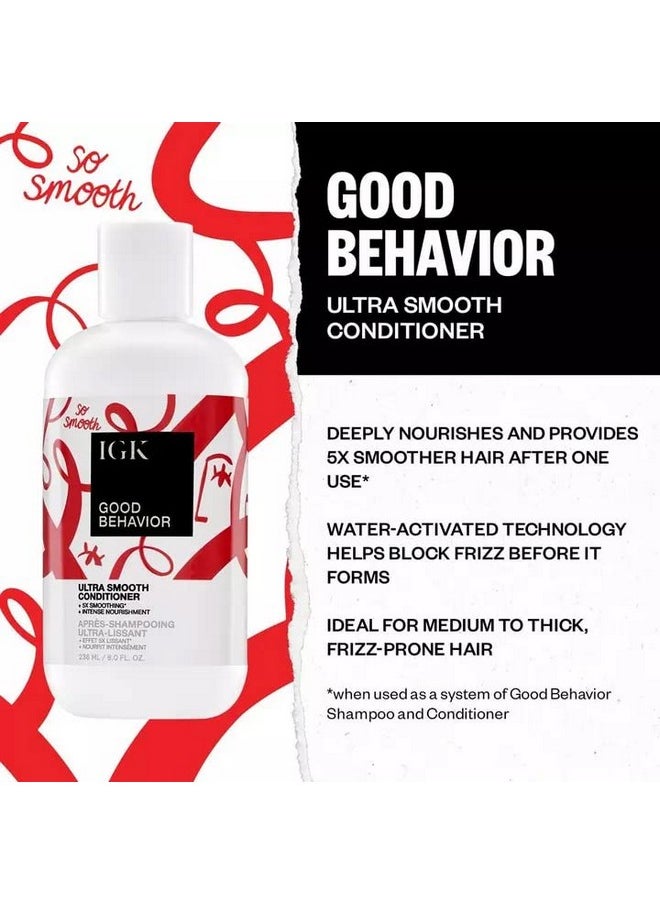 iGK Gk Good Behavior Ultra Smooth Conditioner ; Frizz Control + Hydrates + Shine ; Vegan + Cruelty Free ; 8 Oz  - Image 4