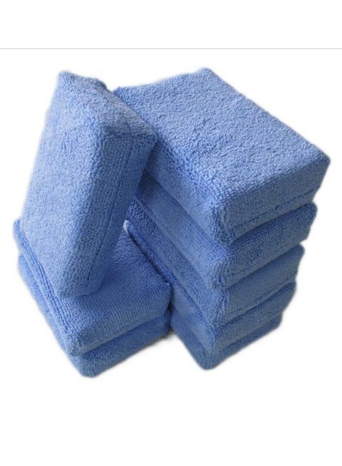 8 Microfiber Applicator Pads, Microfiber Sponges, Car Wash Pads, Cleaning Pads, Great for Applying Waxes, Sealants and Other Conditioners