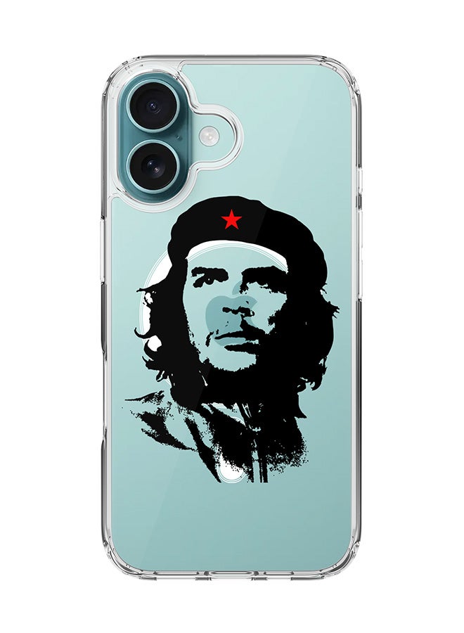 Stylizedd غطاء آيفون 16 [متوافق مع MagSafe] غطاء مغناطيسي رقيق شفاف - تشي غيفارا - Image 1