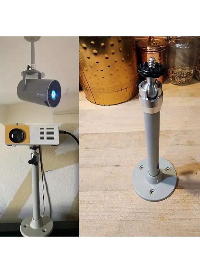 Universal Ceiling Wall Projector Bracket Set with Tilt Rotation Adjustable Aluminum Alloy - Image 3