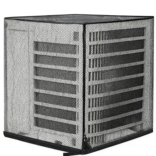 HUAREW Outdoor Air Conditioner Cover Mesh AC Unit Cover Protects Mesh Top Air Conditioner Covers for All Seasons 315 x 315 x 354 - Image 1
