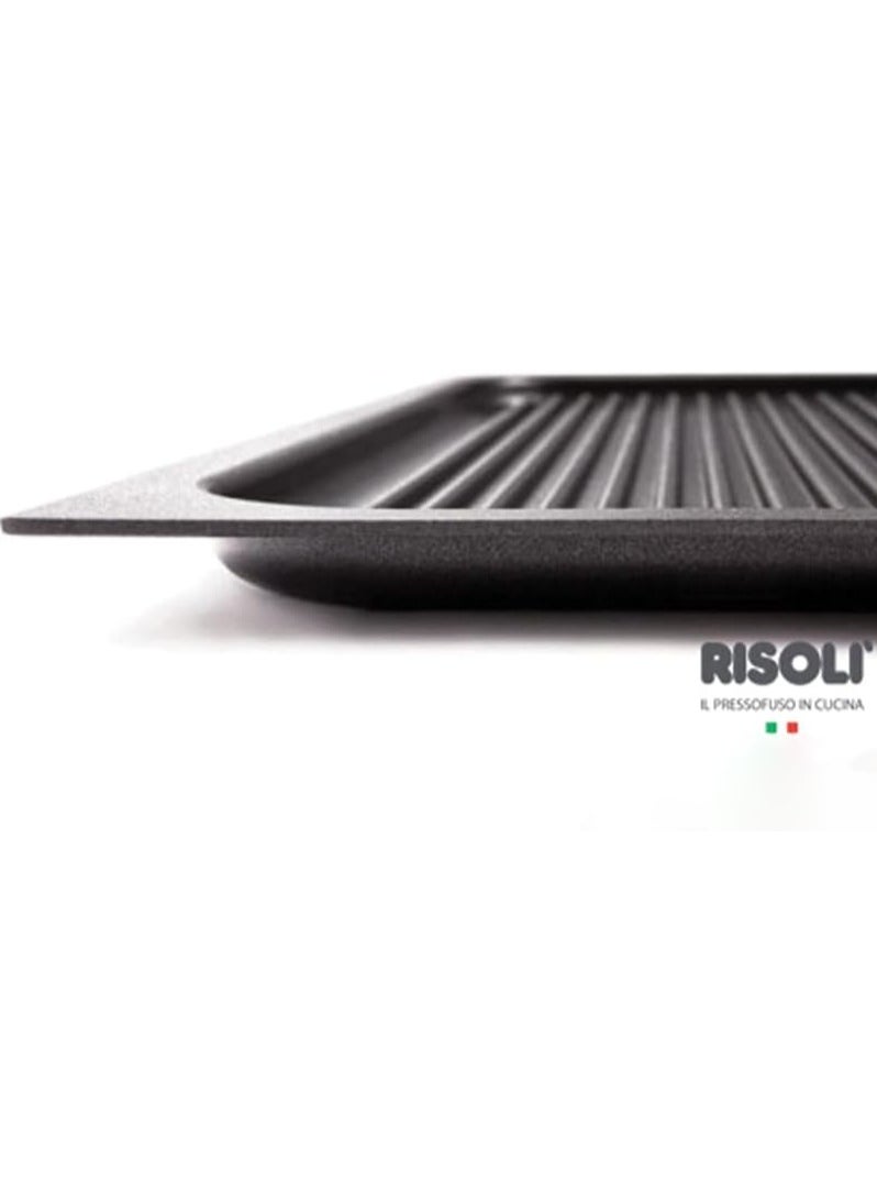 Risoli Gastronorm 1/1 Griddle Pan, 53x32.5 cm – Food-Grade Die-Cast Aluminum Non-Stick Griddle, for Gas, Electric, Ceramic, and Oven Use - pzsku/Z4DB0561201447781797CZ/45/_/1732096355/ee10bcb3-d994-4ce0-83ac-cc1b8484d723