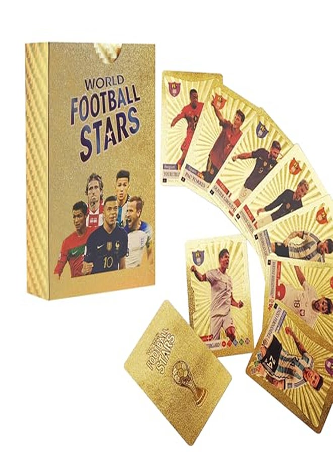 23/24 Premier League & UEFA Football Cards - Limited Edition Set with 55 Golden Cards - Image 1