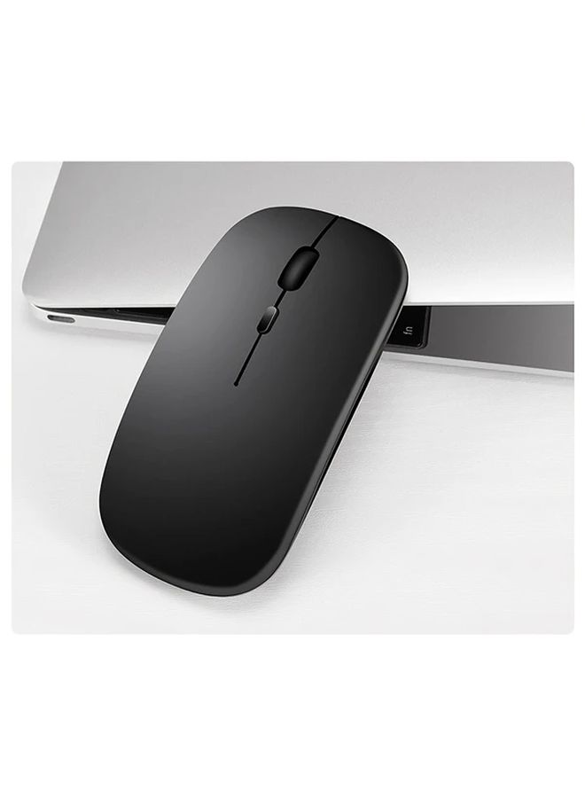 Silvery Wireless Mouse Dual Mode Bluetooth 5 2 And 2 4G USB Ergonomic For Macbook iPad Laptop PC Desktop - Image 4