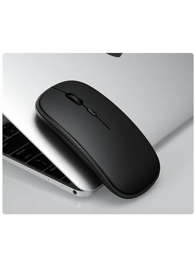 Silvery Wireless Mouse Dual Mode Bluetooth 5 2 And 2 4G USB Ergonomic For Macbook iPad Laptop PC Desktop - Image 5