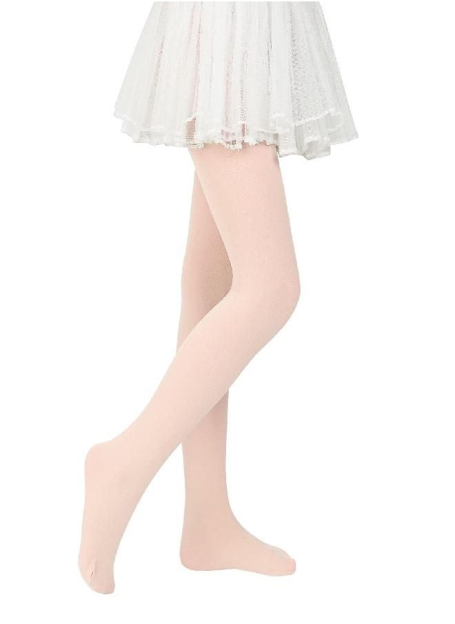 American Trends - Ballet Tights for Girls Dance Tights Toddler Girls Leggings Ultra Soft Kids School Uniform Stretchy Tights 1 Pack Pink 3-6 Years - Image 1