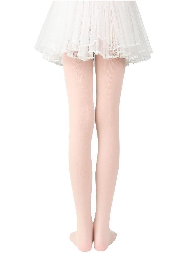 American Trends - Ballet Tights for Girls Dance Tights Toddler Girls Leggings Ultra Soft Kids School Uniform Stretchy Tights 1 Pack Pink 3-6 Years - Image 1