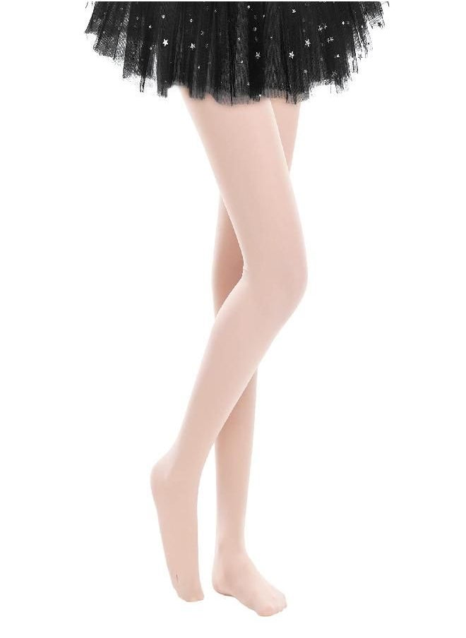 American Trends - Ballet Tights for Girls Dance Tights Toddler Girls Leggings Ultra Soft Kids School Uniform Stretchy Tights 1 Pack Pink 3-6 Years - Image 1