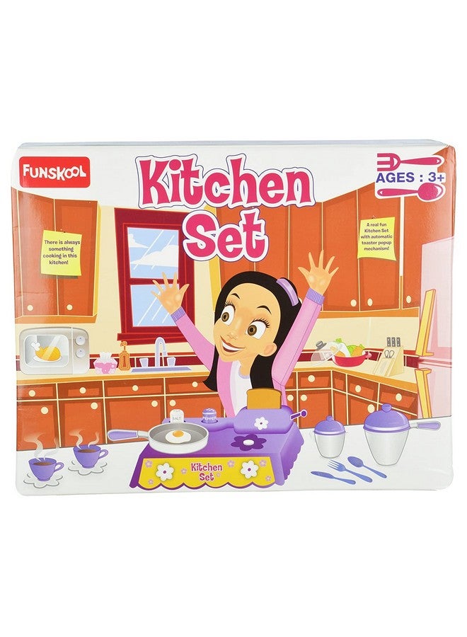 Giggles Funskool Kitchen Set, Colourful Pretend And Play Cooking Set, Language And Social Skills,Role Play, 3 Years & Above, Preschool Toys - Image 1