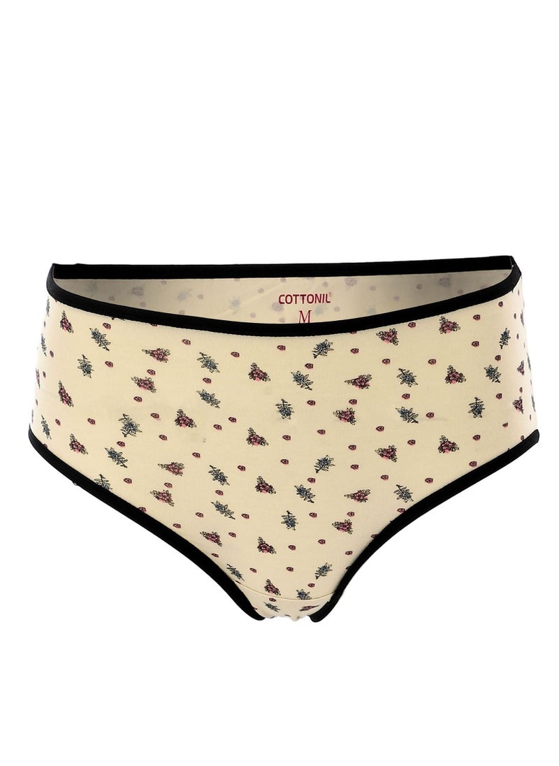 COTTONIL - Cottonila Set Of 3 Soft Patterned Midi Panties - Multicolours - Image 1