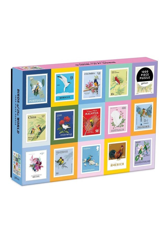 Galison Birds of the World 1000 Piece Puzzle - Image 1