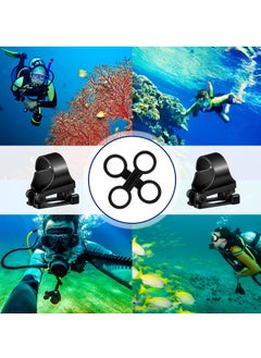KASTWAVE Snorkel Clip Diving Universal, Silicone Clip Diving Snorkel Bracket Plastic Clip, Mask Snorkel Clip Diving Accessories Snorkeling Equipment 12 Pcs, Black  - Image 5
