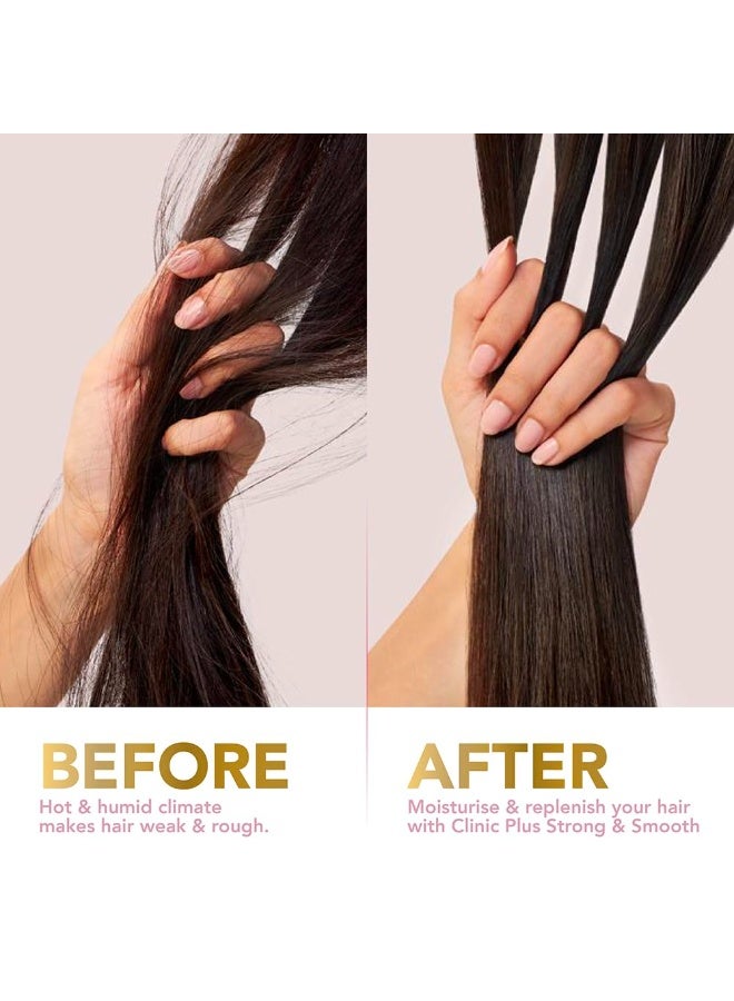 Clinic Plus Strength & Smooth Shampoo, Fenugreek Protein + Hibiscus for Hair Strengthening and Smoother Hair, 650 ml - Image 2