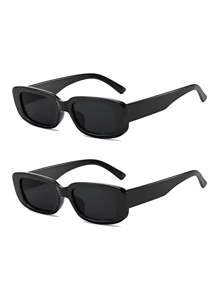 Bukela 2PCS Small UV 400 Cat-Eye Sunglasses Women's - Fashion Quality Luxury Women's Sun Glasses - Image 2