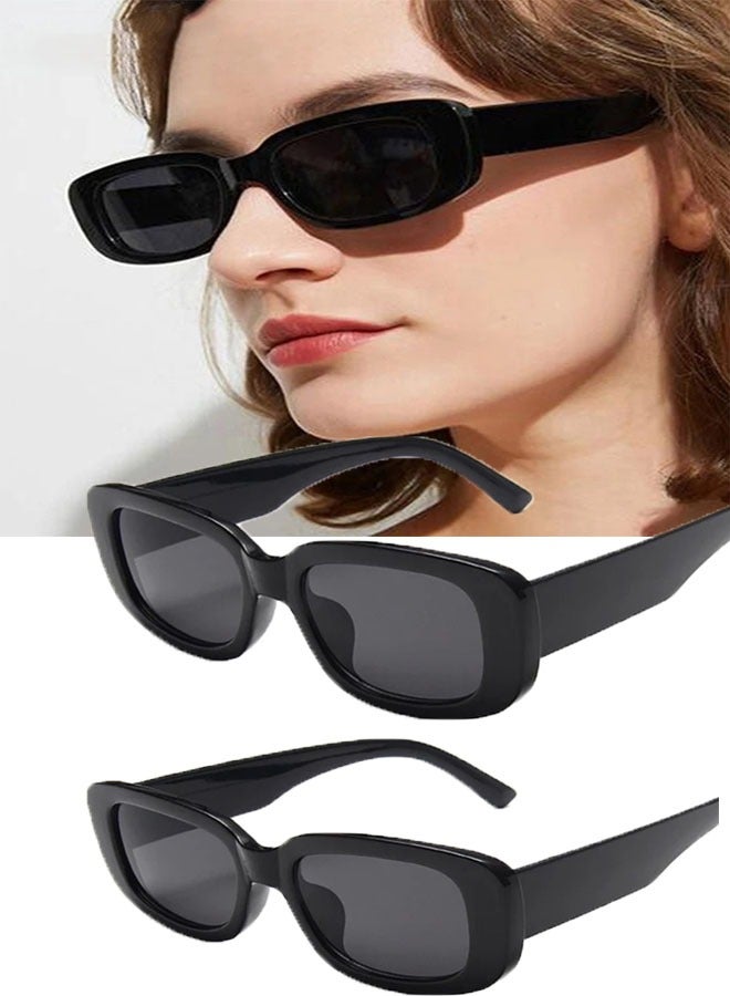 Bukela 2PCS Small UV 400 Cat-Eye Sunglasses Women's - Fashion Quality Luxury Women's Sun Glasses - Image 1