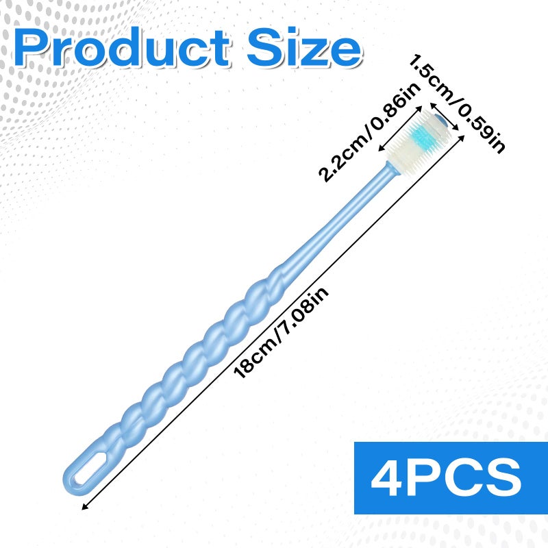 EupHHonycs 4 Pcs 360-Degree Small Dog and Cat Soft Toothbrush Pet Toothbrush for Puppy, Small Dog and Cat - Image 2