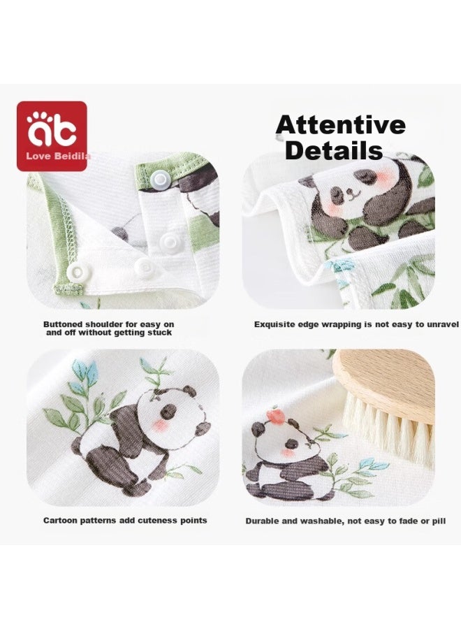 AIBEDILA Aibei Dila Children's Summer Thin Bamboo Cotton Pajamas Boys And Girls Baby Home Clothes New Kids Pajamas Air Conditioning Clothes - Image 3