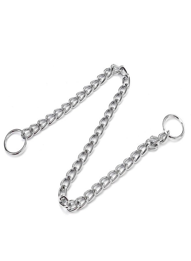 Weimostar Silver Slip P Dog Chain Collars for Small Dogs, Puppy Chain Metal Training Link Martingale Collars for XXS Small Medium Large Breed Dog, XS - Image 5