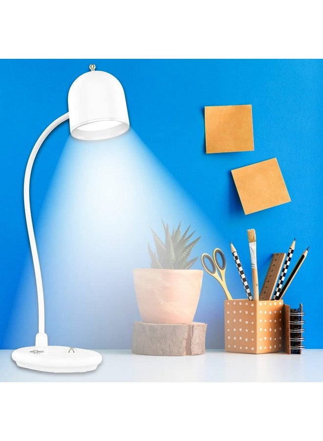 Pick Ur Needs White Desk Lamp Rechargeable For Study Lamp/Table Lamp Led Eye-Caring With Usb Charging Cable Touch Control Flexible Head - Image 1