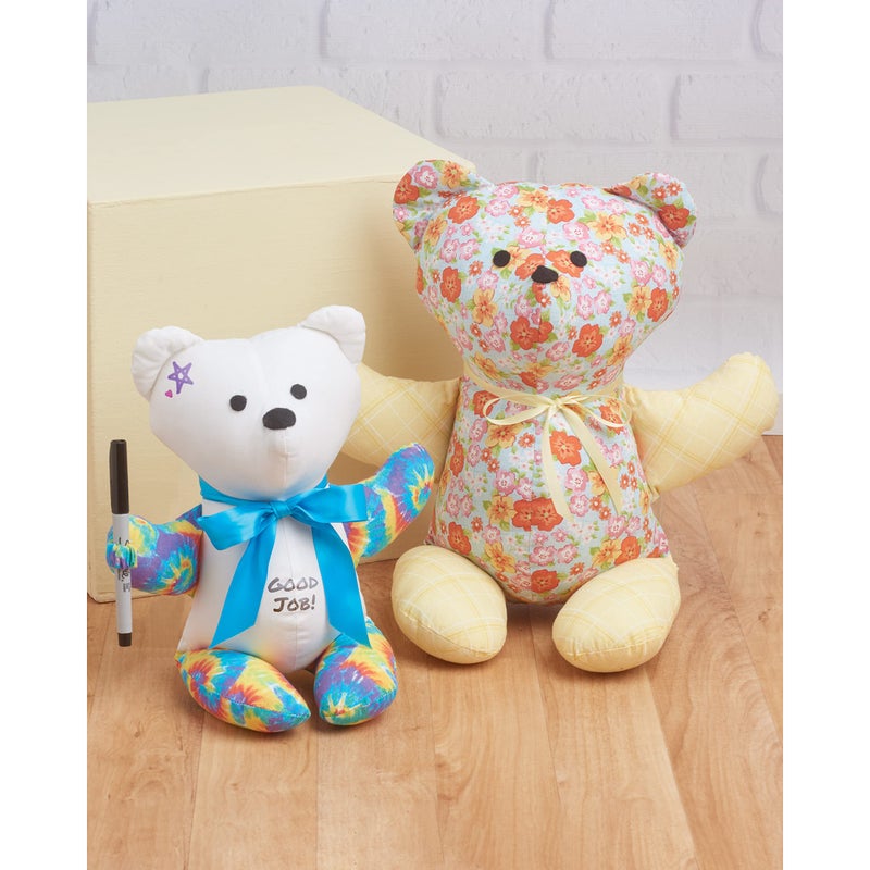 Simplicity SS9569A Memory and Autograph Bear Plush Animal Sewing Pattern Kit, Code S9569, Sizes S-M-L - Image 3