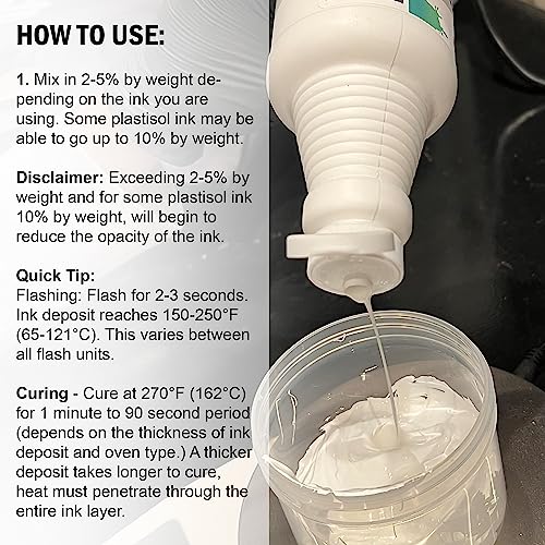 Screen Print Direct Rapid Cure® Plastisol Ink Curable Reducer (Quart - 32 oz.) - Screen Printing Ink Viscosity Reducer, Screen Printing Ink Thinner, Additive for Your Screen Printing Kit, Screen Printing Supplies - Image 5