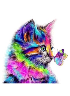 Custom Paint By Numbers Paint By Number Kits DIY Paint by Numbers Paint by Numbers for Kids Adults Beginners 16x20inch Colorful Cat and Butterfly