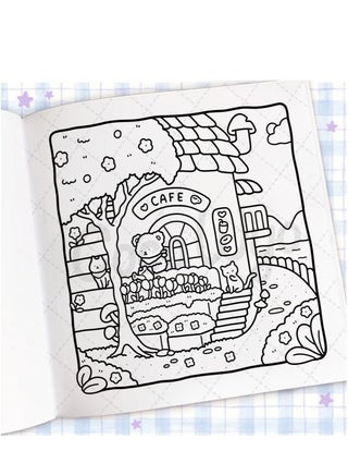 Cozy Corner: Stress Relief & Relaxation Coloring Book for Adults, Teens, and Kids | Creative Art Therapy with Cozy Spaces Designs | Family-Friendly Mindfulness Activity - view 4