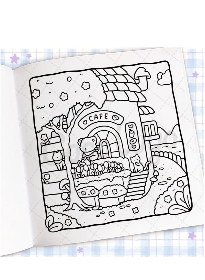 عام ركن مريح: كتاب تلوين لتخفيف التوتر والاسترخاء للكبار والمراهقين والأطفال | علاج فني إبداعي بتصاميم مساحات مريحة | نشاط تأملي مناسب للعائلة - Image 4