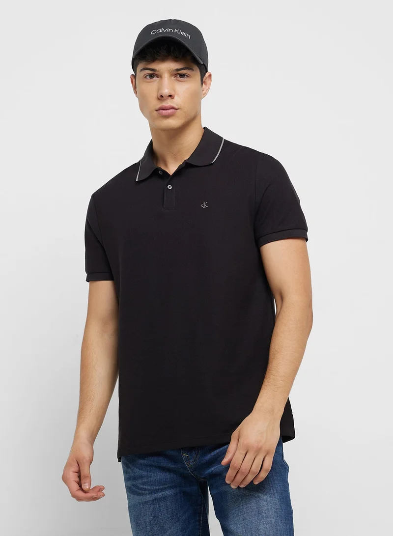 CALVIN KLEIN Cotton Piqué Polo Shirt