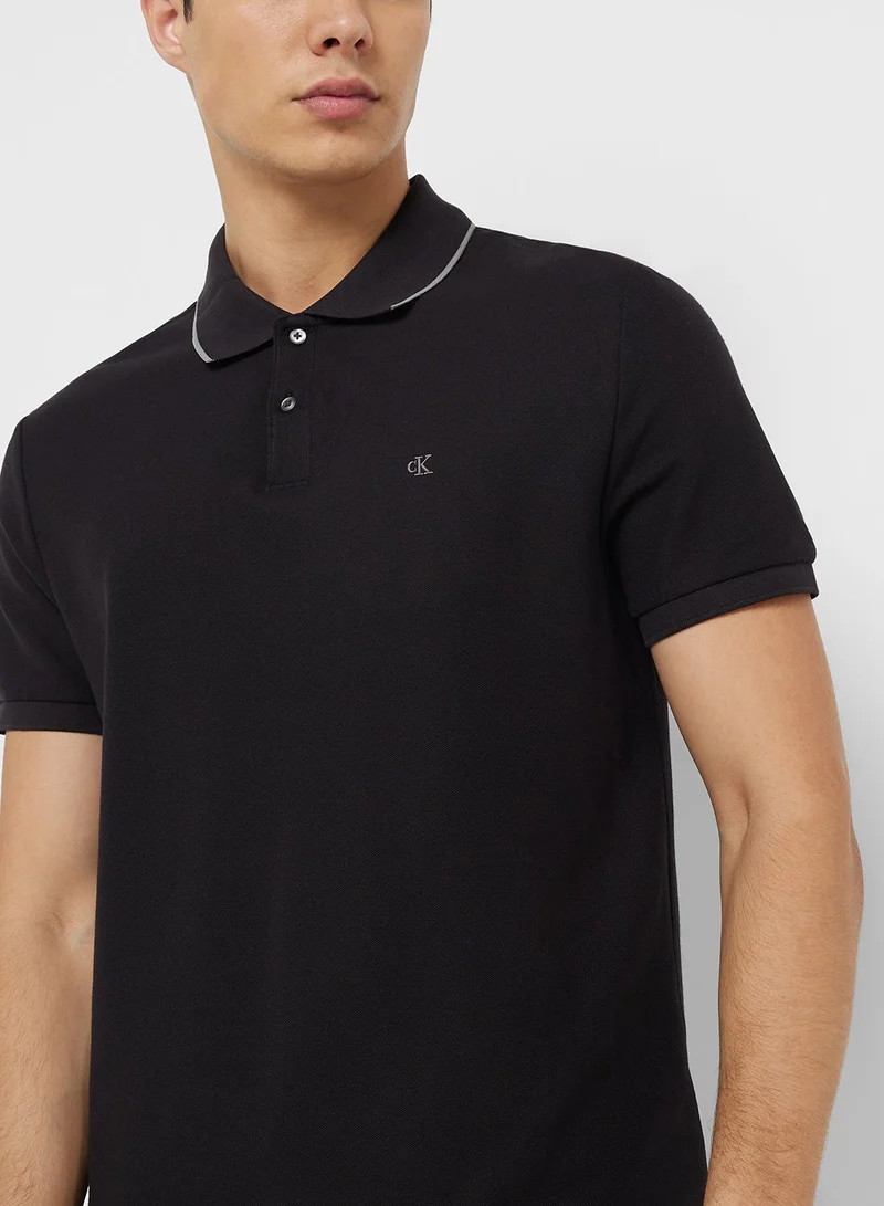 CALVIN KLEIN  Cotton Piqué Polo for Men | Best Price UAE