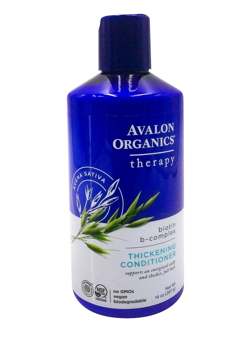 Avalon Organics Biotin B-Complex Thickening Conditioner, 14 oz - Image 1