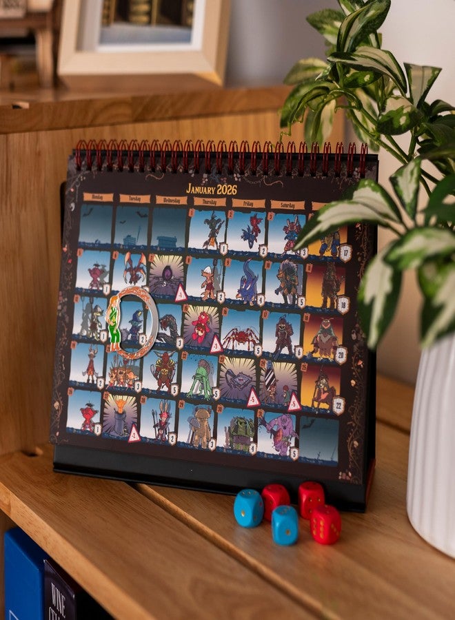 Pandasaurus Games 365 Adventures: The Dungeon (2026) Calendar - Year-Long Solo Quest Board Game, Strategic Dice Rolling & Exploration for Kids & Adults, Ages 14+, 1+ Players, 15 Minute Playtime - Image 3
