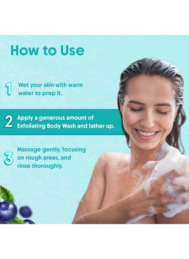 Aravi Organic Aravi Organic 2% Salicylic Acid Exfoliating Body Wash with Niacinamide & Blueberry - Prevents Body Acne, Dead Cells, Deep Cleanses & Odor Defense - All Skin Types - SLS & Paraben Free - 300 ml  - Image 5