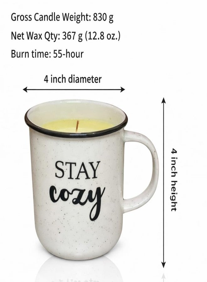 Goyoham | Mint & Melon Scented Mug Candle with 55 Hour Burn Time | Large Reusable Mug - 4 x 4 Inch | Lead-Free Wick | Home Decor & Gifting - Image 3
