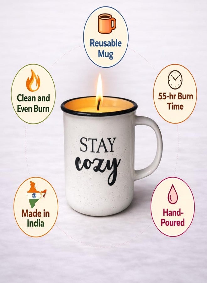 Goyoham | Mint & Melon Scented Mug Candle with 55 Hour Burn Time | Large Reusable Mug - 4 x 4 Inch | Lead-Free Wick | Home Decor & Gifting - Image 4