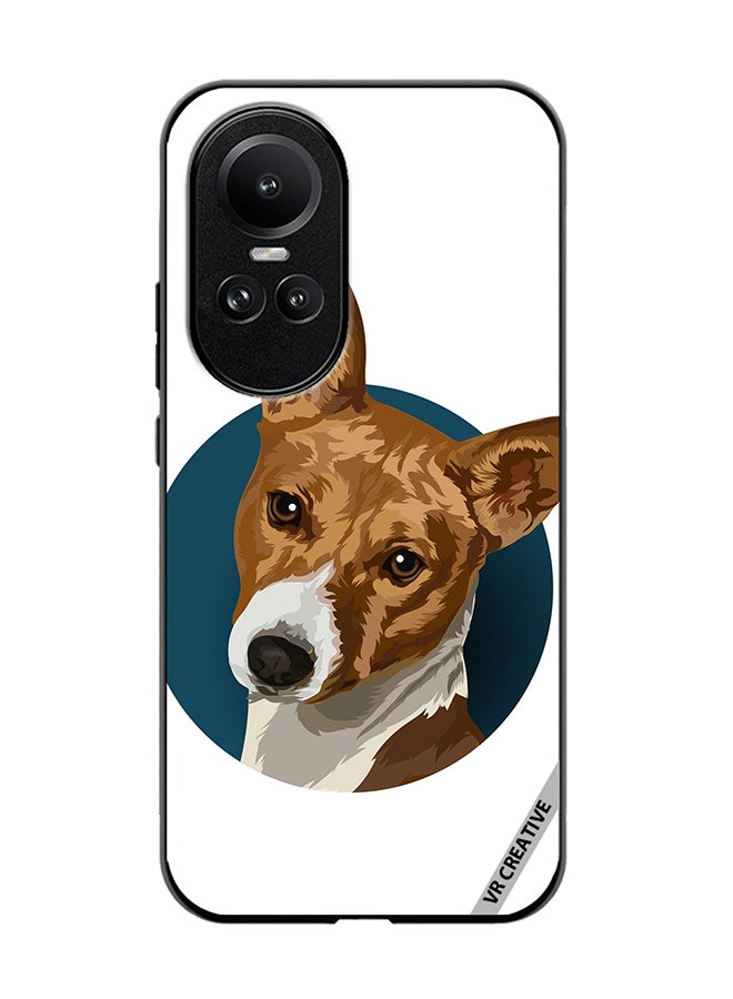 VR CREATIVE Protective Case Cover For Oppo Reno 10 Face Dog Design Multicolour - Image 1