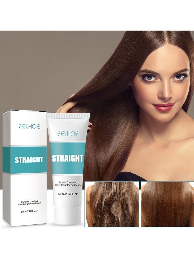 EELHOE Protein Hair Straightening Cream Silk & Gloss Hair Straightening Cream 60ml - Image 4