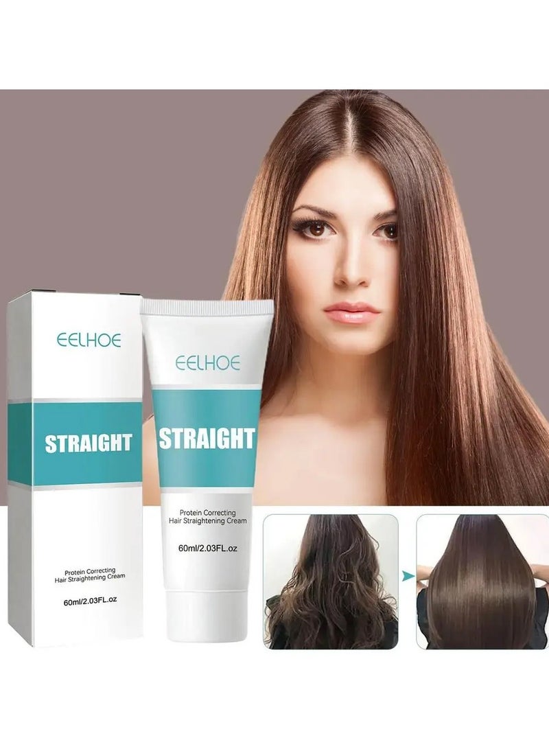 EELHOE Protein Hair Straightening Cream Silk & Gloss Hair Straightening Cream 60ml - Image 1