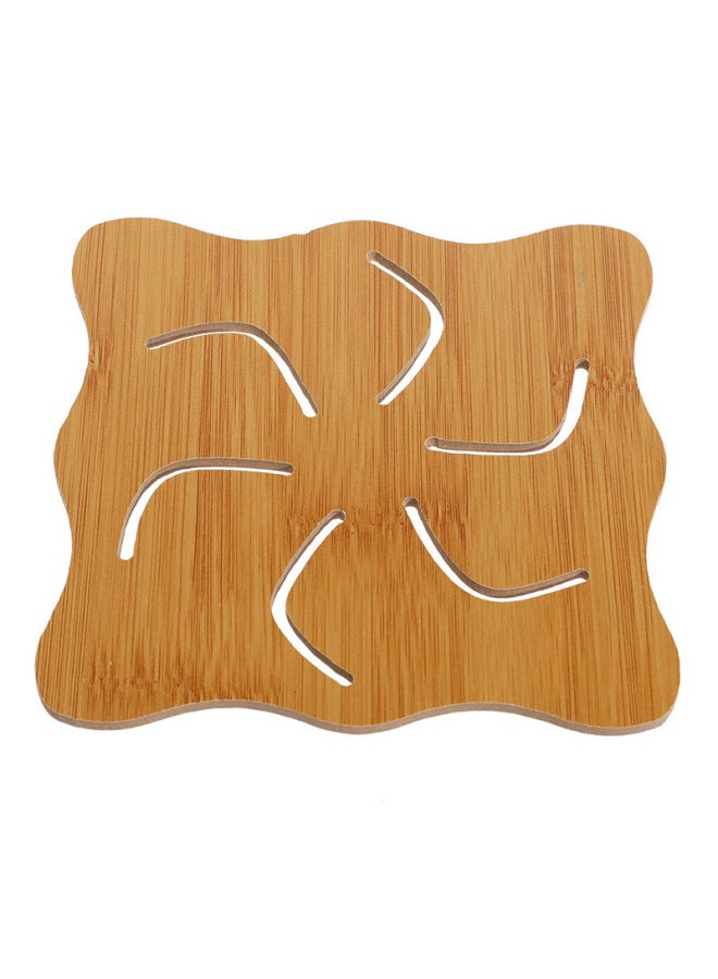 Wooden Insulation Mat Dining Table Mat Insulated Non-slip Casserole Anti-scalding Mat Plate Mat Cup Bowl Mat Multi-functional Dining Table Mat-Color:Large Hot Wheel - Image 1