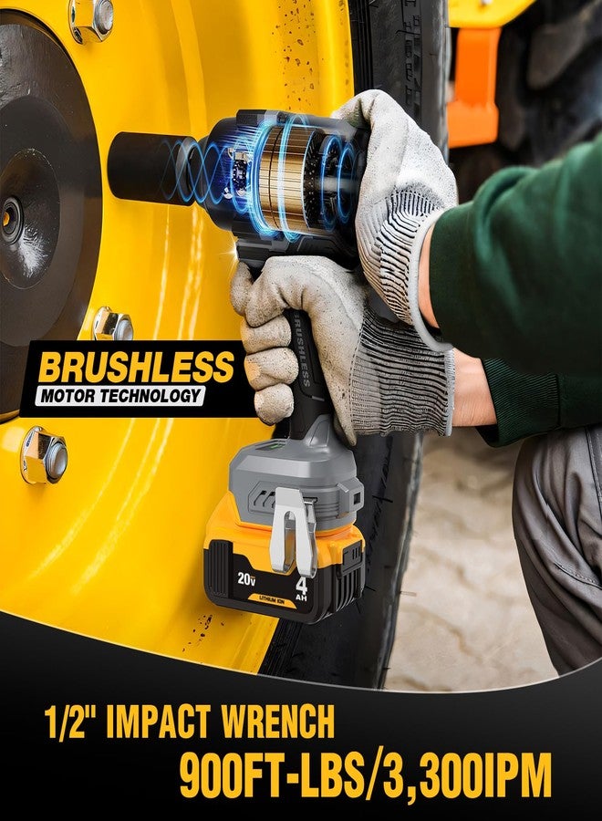 ReliaRoads 20V Brushless Impact Wrench - Tool Only - Image 4