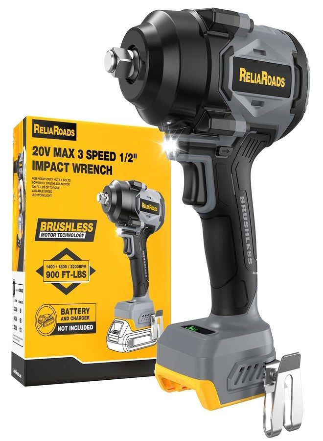 ReliaRoads 20V Brushless Impact Wrench - Tool Only - Image 1