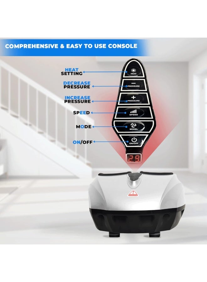 سكاي لاند جهاز تدليك القدم، جهاز تدليك شياتسو للقدم مع وظيفة التسخين، والعجن، واللف، والضغط الهوائي، يخفف آلام التهاب اللفافة الأخمصية وينعش القدمين المتعبتين، EM-2190 - Image 2