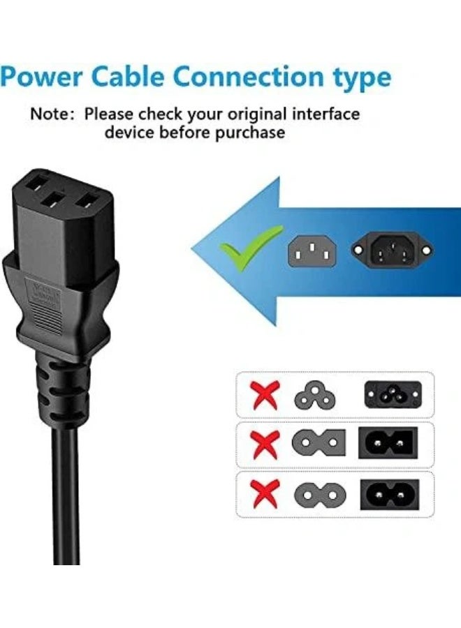 طابعة كمبيوتر وشاشة LCD وتلفزيون قابس طاقة ثلاثي السنون من المملكة المتحدة كابل طاقة عالي الجودة مع فتيل حماية بطول 1.5 متر - Image 2