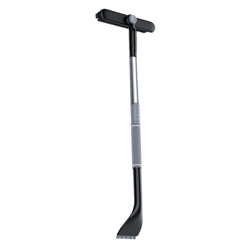 Snow Brush and Ice Scraper for Car Windshield Extendable Detachable Ice Scraper and Brush with Ergonomic Foam Grip for Cars, Trucks, SUVs, Gray and Black - Image 1