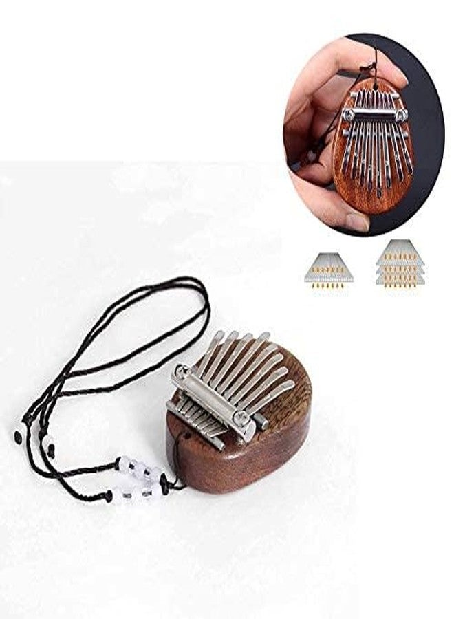 Veemok 8 Key Mini Thumb Piano – Solid Wood Finger Piano with Lanyard, Portable Mbira Instrument for Beginners, Kids & Adults | Cute Waterdrop Design, Stress Relief Musical Gift (Pack-1) - Image 5