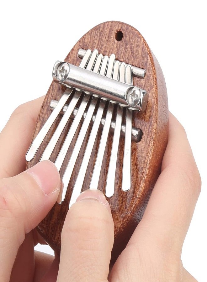 Veemok 8 Key Mini Thumb Piano – Solid Wood Finger Piano with Lanyard, Portable Mbira Instrument for Beginners, Kids & Adults | Cute Waterdrop Design, Stress Relief Musical Gift (Pack-1) - Image 3