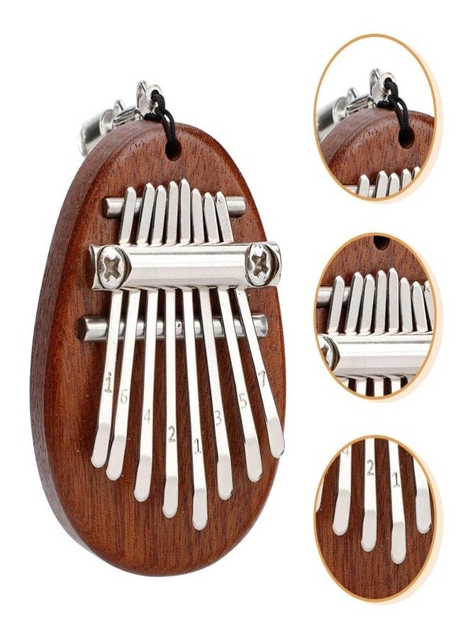 Veemok 8 Key Mini Thumb Piano – Solid Wood Finger Piano with Lanyard, Portable Mbira Instrument for Beginners, Kids & Adults | Cute Waterdrop Design, Stress Relief Musical Gift (Pack-1) - Image 2