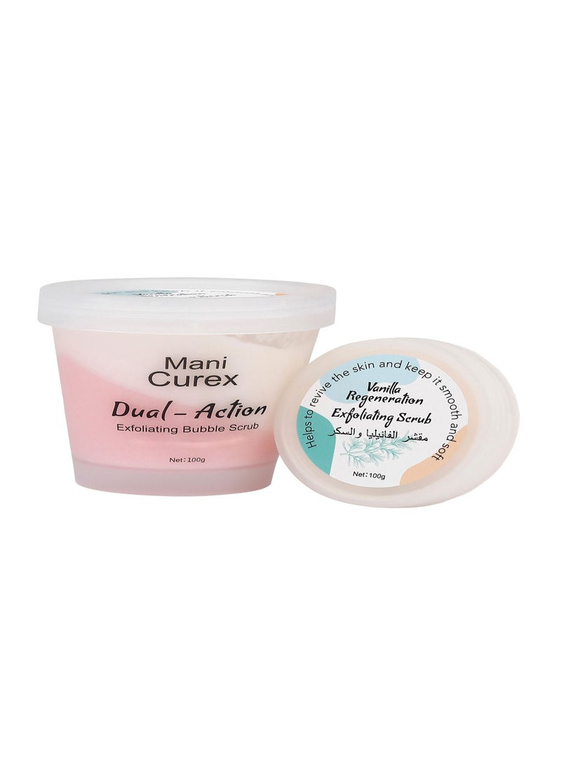 Mani Curex vanilla regeneration exfoliating scrub 100g  - Image 2
