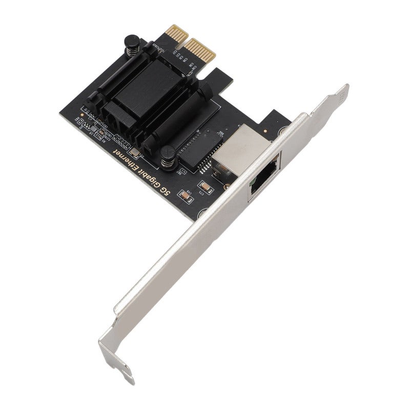 PCIe Network Card: PCIe X1 Interface, 5Gbps High Speed Connectivity, Wide System Compatibility - Advanced Technical Features, RJ45 Port Adapter for Home PCs, Workstations, Servers - Image 1